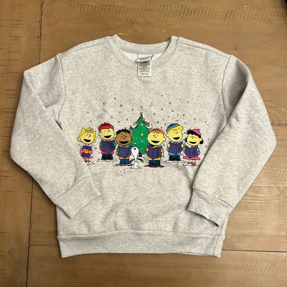 Peanuts Youth Sweatshirt w Lights - Size 8 - Picture 1 of 11